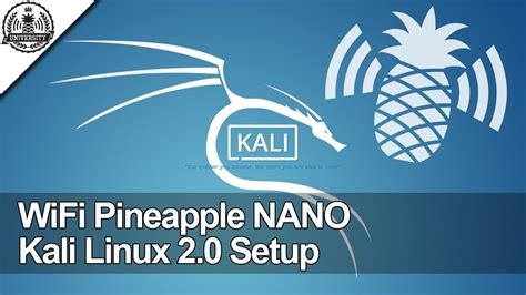 I do not have any internet connection on my Pineapple. . Kali linux wifi pineapple